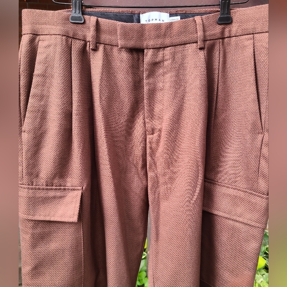 Topman brown cargo pants 34x32 - Picture 4 of 6